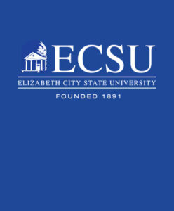 ECSU logo on a blue background.