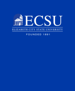ECSU logo on a blue background.